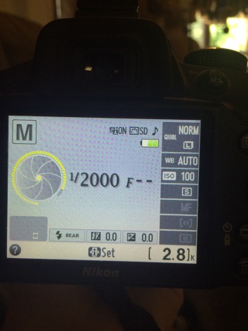 Nikon d3200 can t change f-stop